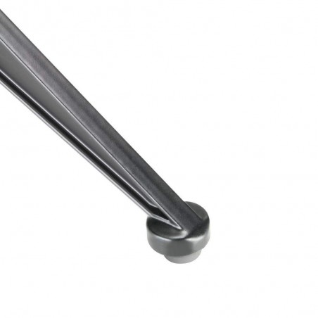 Pie de micrófono de sobremesa Adama Hall S8B plegable, de color negro y con pinza.