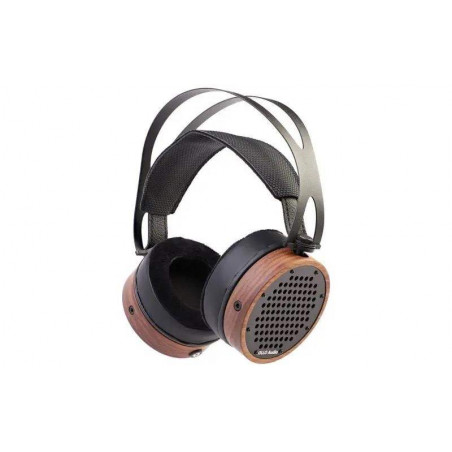 Auriculares de estudio abiertos Ollo Audio S4X fabricados con madera de Nogal, acero inoxidable y piel sintética. Auriculares de estudio abiertos Ollo Audio S4X fabricados con madera de Nogal, acero inoxidable y piel sintética.