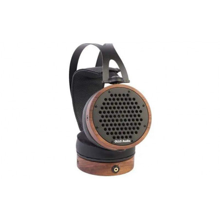 Auriculares de estudio abiertos Ollo Audio S4X fabricados con madera de Nogal, acero inoxidable y piel sintética. Auriculares de estudio abiertos Ollo Audio S4X fabricados con madera de Nogal, acero inoxidable y piel sintética.