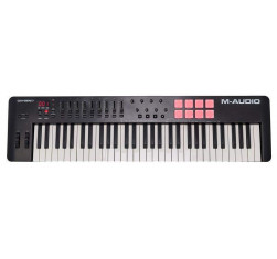 M-AUDIO OXYGEN 61 MKV Teclado Controlador 61 teclas sensibles a la velocidad,8 pads disparo ,8 botones asignables.