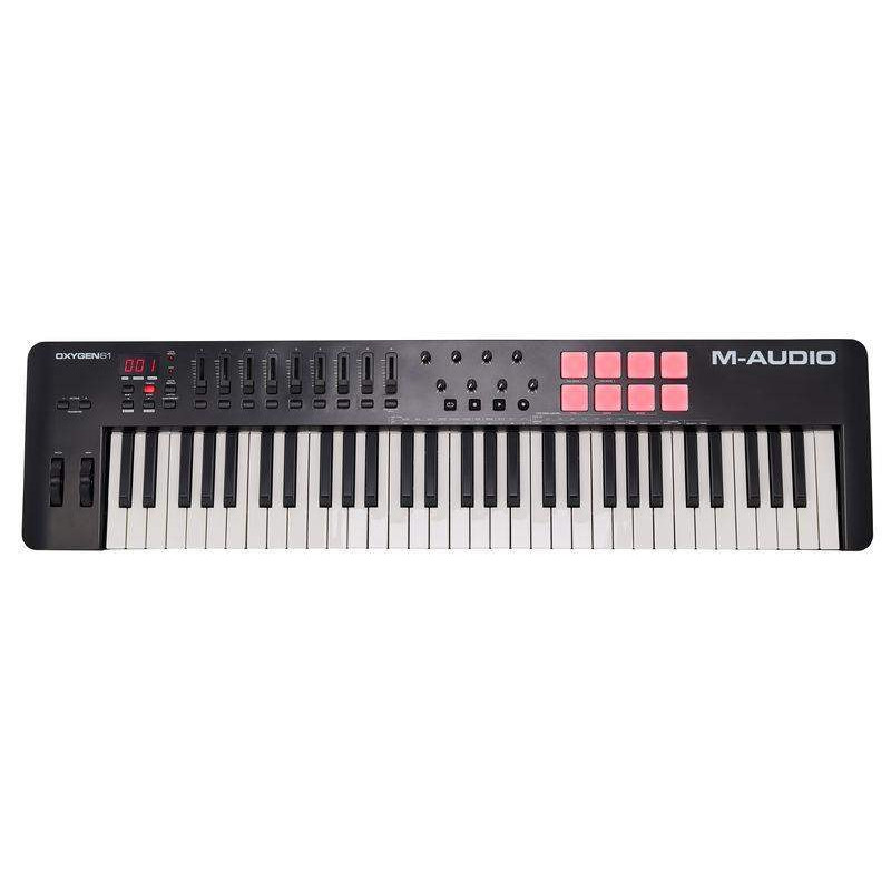 M-AUDIO OXYGEN 61 MKV Teclado Controlador 61 teclas sensibles a la velocidad,8 pads disparo ,8 botones asignables.