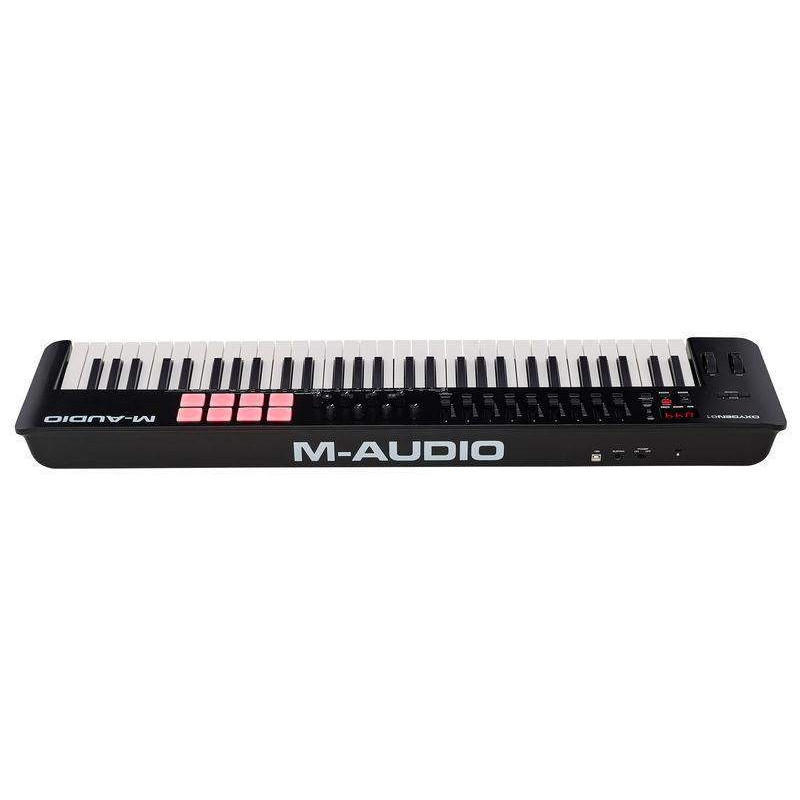 M-AUDIO OXYGEN 61 MKV Teclado Controlador 61 teclas sensibles a la velocidad,8 pads disparo ,8 botones asignables.