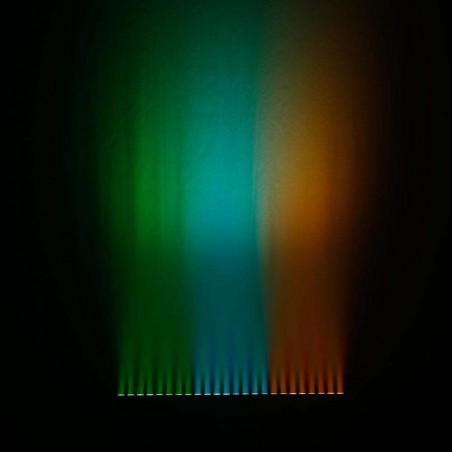 Cameo TRIBAR 400 IR Barra de LEDs tricolor 24 x 3 W con carcasa negra y mando a distancia por infrarrojos