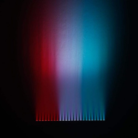 Cameo TRIBAR 400 IR Barra de LEDs tricolor 24 x 3 W con carcasa negra y mando a distancia por infrarrojos