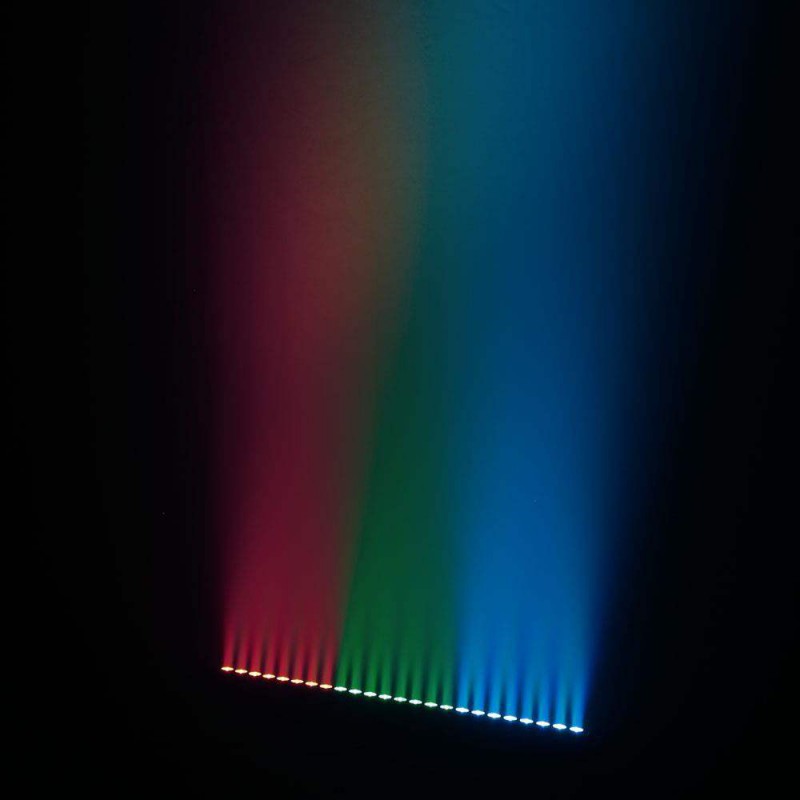 Cameo TRIBAR 400 IR Barra de LEDs tricolor 24 x 3 W con carcasa negra y mando a distancia por infrarrojos