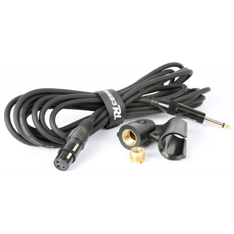 comprar Micrófono dinamico Cardiode POWER DYNAMICS PDM663, para voz,incluye cable, pinza y caja rígida.