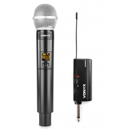 VONYX WM55 Microfono inalambrico de mano UHF Multicanal economico. VONYX WM55 Microfono inalambrico de mano UHF Multicanal economico.