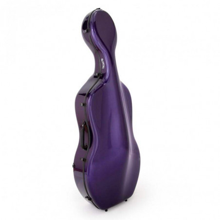 Estuche para Cello de 4/4 Artist Confort en color Morado fabricado de fibra de carbono con acabado 3D.