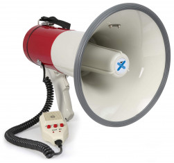 VONYX MEG050 Megáfono 50 Watts, Función de Grabación, Sirena, Micro
