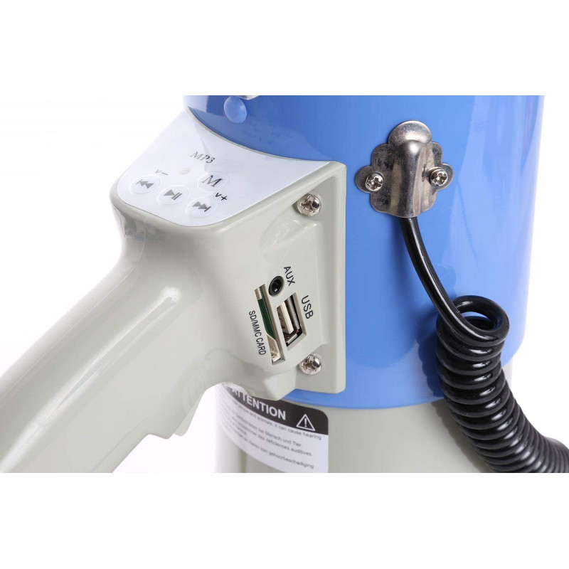 VONYX MEG055 Megáfono 55Watts, USB/SD/MP3 ,BT,Sirena ,Grabacion