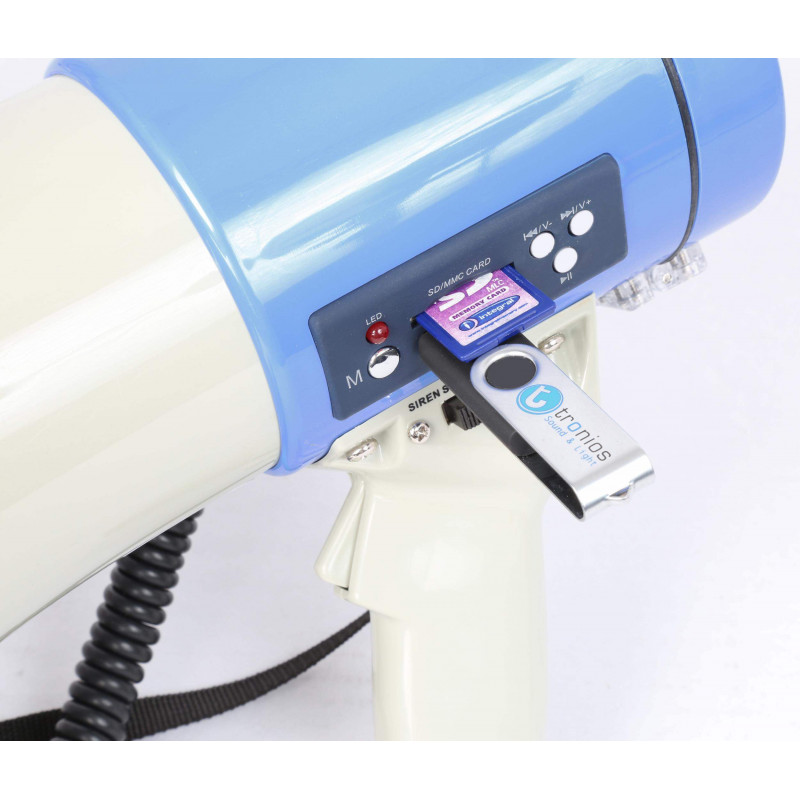 VONYX MEG060 Megáfono 60 Watts, USB/SD/MP3,Bluetooth,Micro,grav