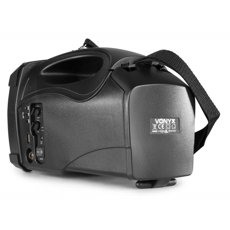 VONYX ST014 Megáfono con micro inalambrico de mano UHF,BT,Bateria