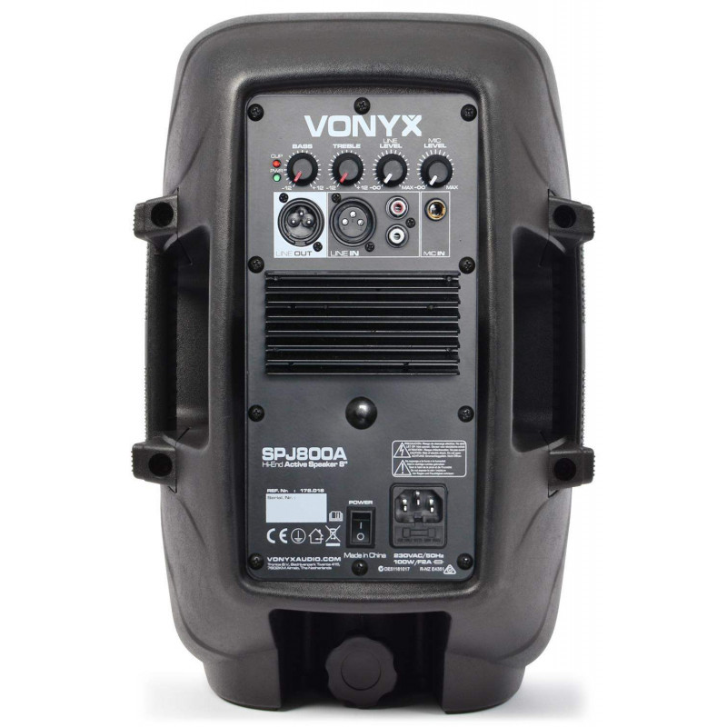 VONYX SPJ-800A Altavoz Autoamplificado 200W Pico/100W RMS,