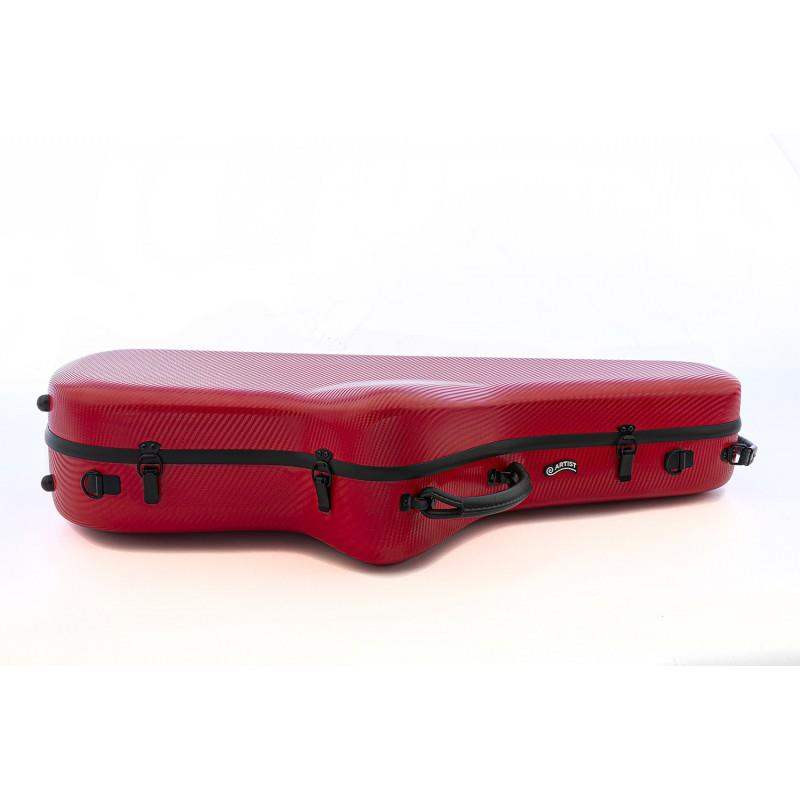 Estuche para saxo tenor con forma fabricado en policarbonato Artist Dynamic en color rojo.