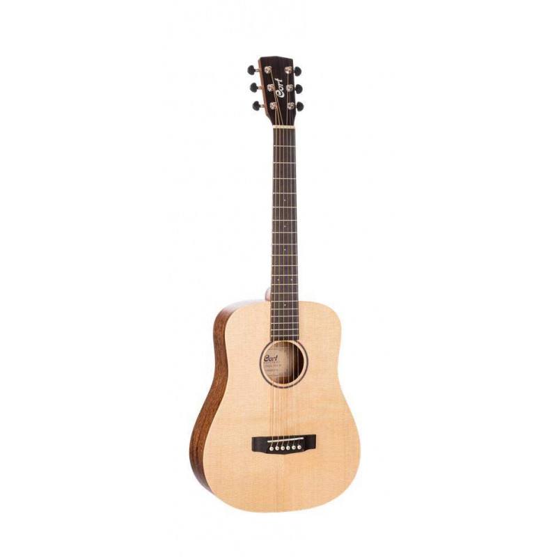 Guitarra acústica Cort EARTH MINI OP tamaño 3/4 con tapa maciza de abeto, aros, fondo y mástil de caoba