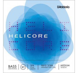 cuerdas para Contrabajo D´addario Helicore Orquestral H610 3/4M Medium