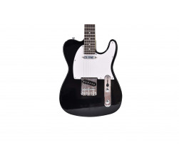 Guitarra Eléctrica Tipo Tele con cuerpo macizo Oqan QGE-RTC1 Black RIFF Series. Acabado en Negro.