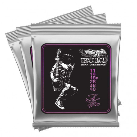 Set de cuerdas Signature Slash 11-48 Ernie Ball 3820. Edicion limitada de coleccionista. Set de cuerdas Signature Slash 11-48 Ernie Ball 3820. Edicion limitada de coleccionista.