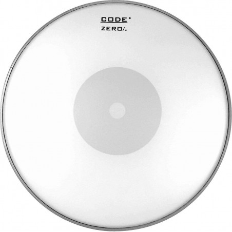 Parche para caja CODE 14" Zero de una capa de 10 mil. y punto negro central de refuerzo, acabado blanco. Parche para caja CODE 14" Zero de una capa de 10 mil. y punto negro central de refuerzo, acabado blanco.