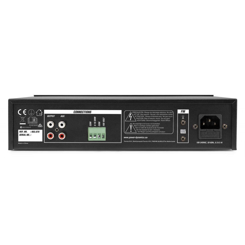 POWER DYNAMICS PDM25 Amplificador-Mezclador Linea de 100V.