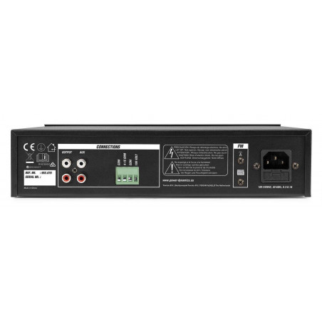 POWER DYNAMICS PDM25 Amplificador-Mezclador Linea de 100V.