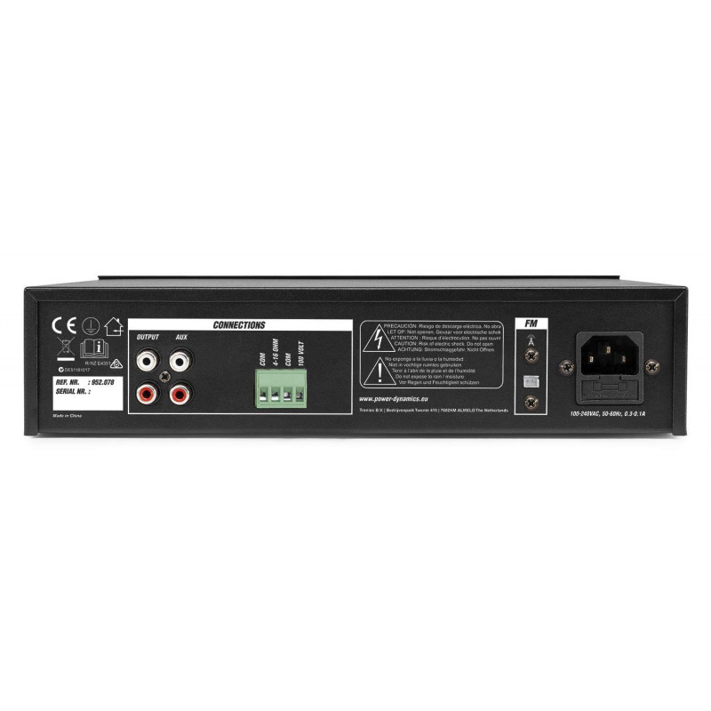 VONYX PDM45 Mezclador-Amplificador Linea de 100V ,16-8-4 Ohm.BT.
