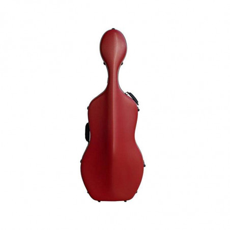 comprar Estuche para Cello Artist Dynamic 4/4 fabricado en policarbonato con acabado 3D. Acabado Rojo.