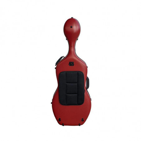 comprar Estuche para Cello Artist Dynamic 4/4 fabricado en policarbonato con acabado 3D. Acabado Rojo.