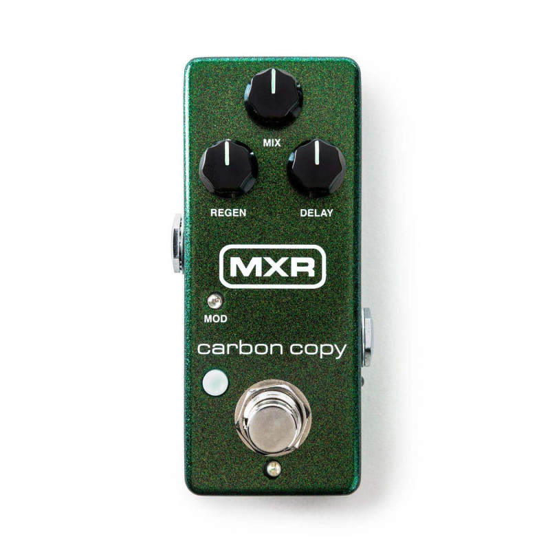 Pedal de delay-repetición para guitarra o bajo de circuitería analógica Dunlop MXR Mini Carbon Copy M299.