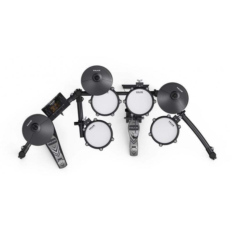 NUX DM-210 Bateria Electronica Digital , con Parches de malla ,pedal de Bombo,Metronomo,amplia biblioteca de sonidos .