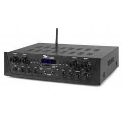 POWER DYNAMICS PV240BT Amplificador Multizona 4 x 100 ,Multimedia, Bluetooth,MP3,USB,SD, Radio FM con Display. 2
