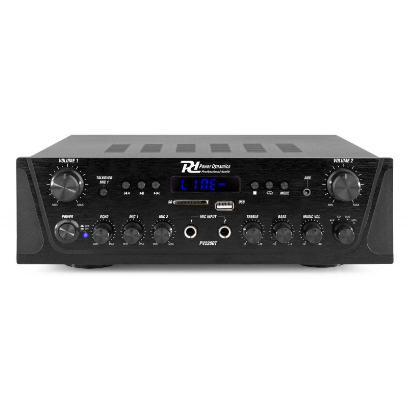 POWER DYNAMICS PV220BT Amplificador Multimedia 100w.2 Zonas