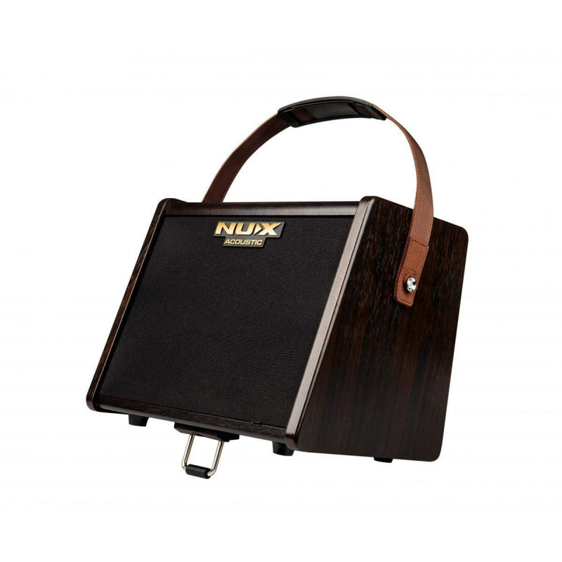 NUX AC-25 Amplificador Guitarra Acústica ,25 Watts,a bateria, Caja de ritmos,2 canales. bluetooth,y APP incluida.