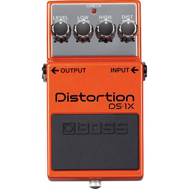 Pedal de distorsion Boss DS-1X, una edición especial del pedal de distorsión con sonido y respuesta de nueva generación.