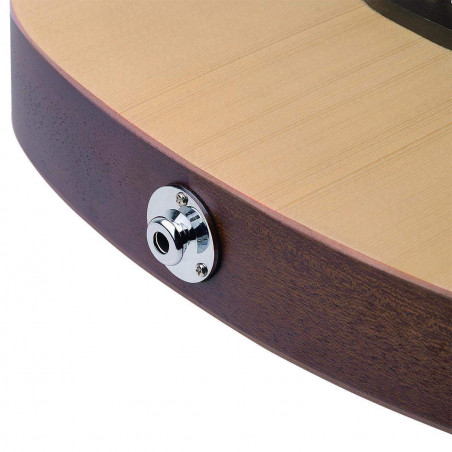 SOUNDSATION Compañera DNCE Guitarra acústica Electrificada de viaje, con funda acolchada ,84 cms.fondo curvado,