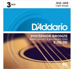 Set 3 juegos Phosphor Bronze EJ16-3D
