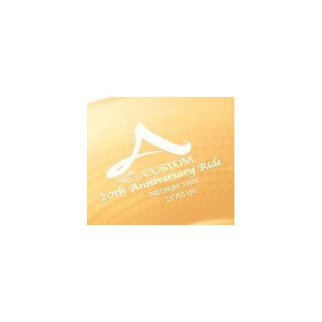 Compra 21" A Custom 20th. Anniversary Ride CRA20822 online | MusicSales Compra 21" A Custom 20th. Anniversary Ride CRA20822 online | MusicSales
