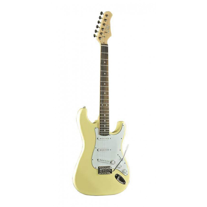 S300 Guitarra Eléctrica Tipo Strato Crema