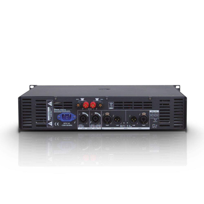 Amplificador de PA 2 x 800 W 2 Ohmios LD SYSTEMS DEEP2 1600.