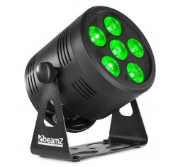 comprar Foco Par LED a bateria BeamZ BBP66, 6x6 Watts 4 en 1,DMX  6 o 11 Canales Mando a distancia IR.