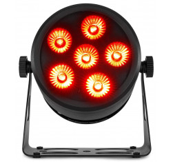 comprar Foco Par LED a bateria BeamZ BBP66, 6x6 Watts 4 en 1,DMX  6 o 11 Canales Mando a distancia IR. 2