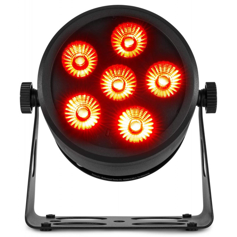 comprar Foco Par LED a bateria BeamZ BBP66, 6x6 Watts 4 en 1,DMX  6 o 11 Canales Mando a distancia IR.