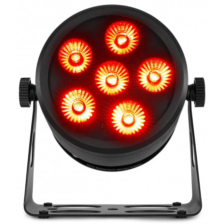 comprar Foco Par LED a bateria BeamZ BBP66, 6x6 Watts 4 en 1,DMX  6 o 11 Canales Mando a distancia IR.