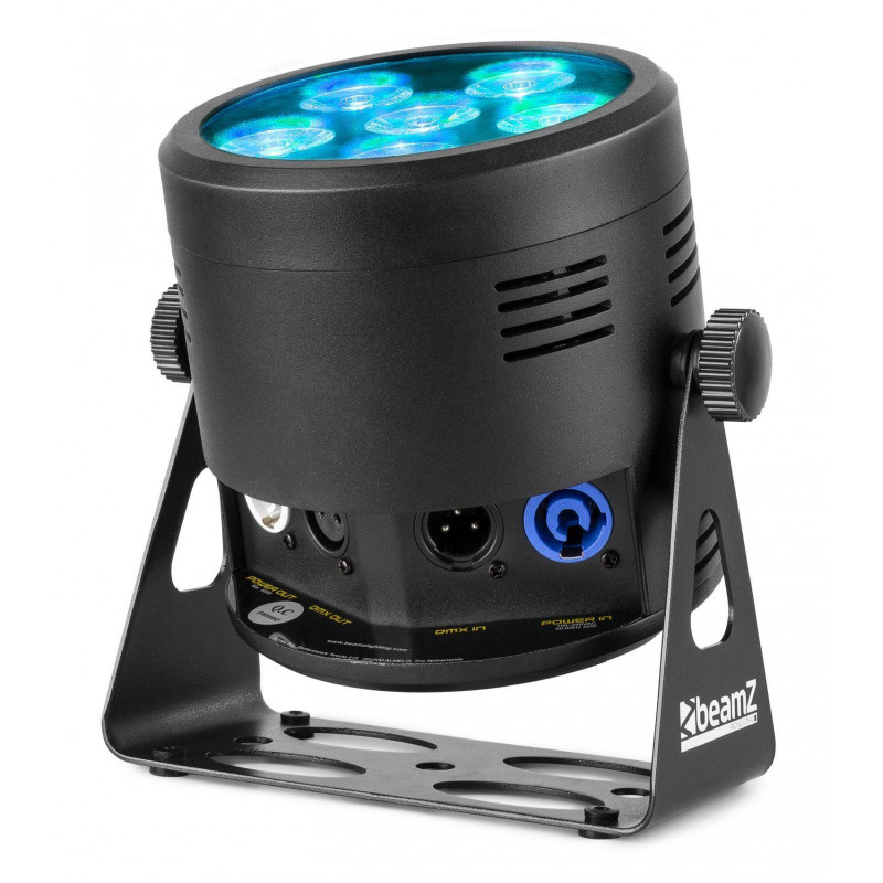 comprar Foco Par LED a bateria BeamZ BBP66, 6x6 Watts 4 en 1,DMX  6 o 11 Canales Mando a distancia IR.