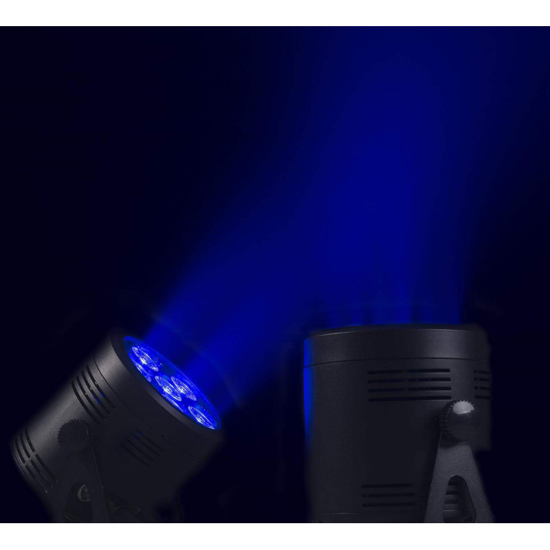 comprar Foco Par LED a bateria BeamZ BBP66, 6x6 Watts 4 en 1,DMX  6 o 11 Canales Mando a distancia IR.