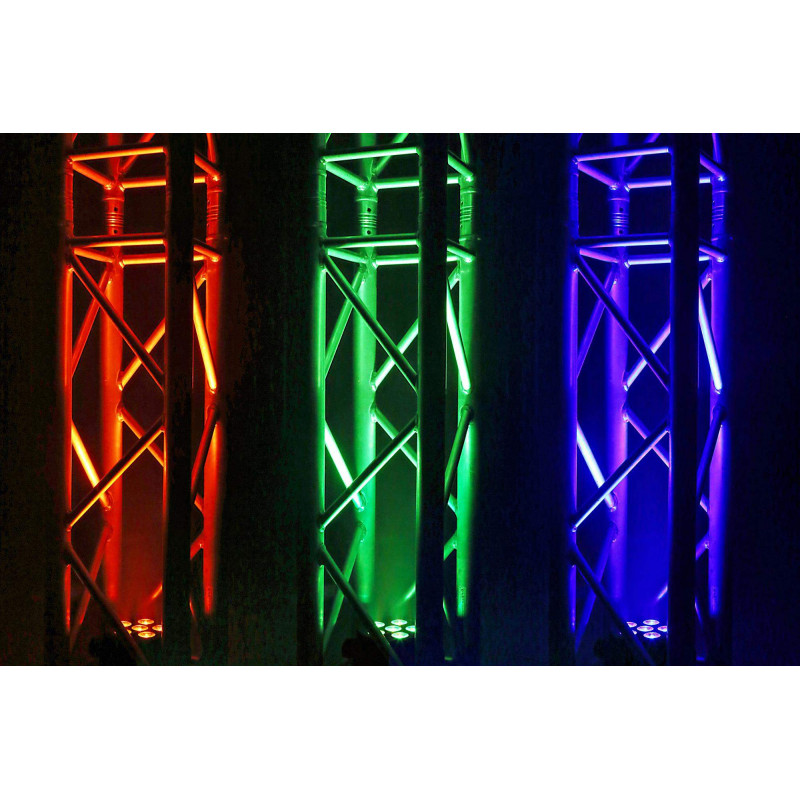 comprar Foco Par LED a bateria BeamZ BBP66, 6x6 Watts 4 en 1,DMX  6 o 11 Canales Mando a distancia IR.