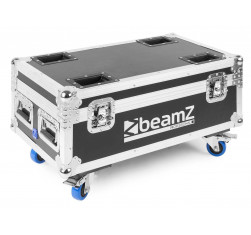 BeamZ FCC66 Flightcase para transporte y carga de 6 focos BBP66 con ruedas. 2