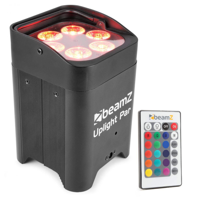 Beamz BBP96 Foco Par Led a bateria,6x12,6en1,Receptor inal DMX integra