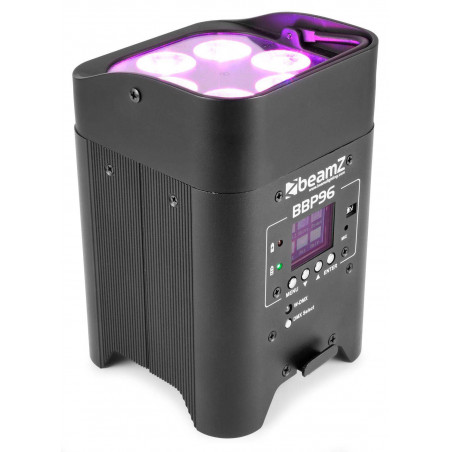 Beamz BBP96 Foco Par Led a bateria,6x12,6en1,Receptor inal DMX integra
