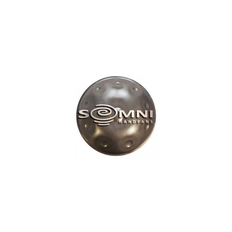 SOMNI HANDPAN 9 NOTAS (RE) KURD Afinación D, ding en D. Escal: (D), A3, Bb3, C4, D4, E4, F4, G4, A4
